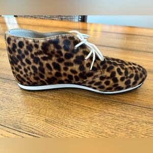 Boden Leopard Print Bootie